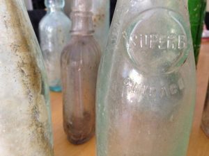 glass bottles