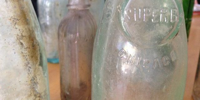 glass bottles