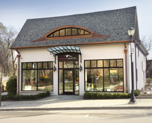 Exterior view of AmazingCosmetics Libertyville headquarters.