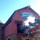 This is an image of the launch station barn and the riders are propelled forward with heart pumping force and speed.