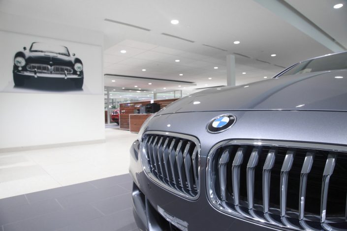 Karl Knauz Motors – BMW View from the driving gallery to the sales area at Knauz Motors.