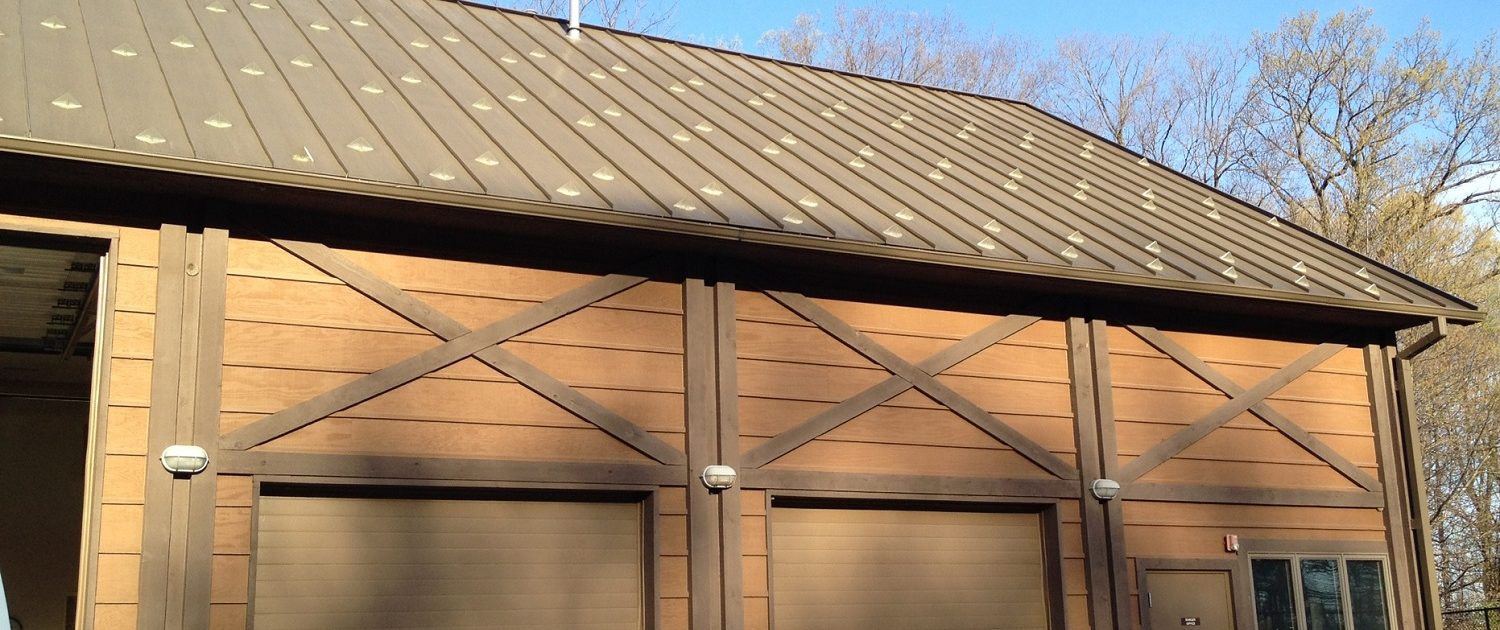 Maintenance barn at Independence Grove - Lake County Forest Preserve