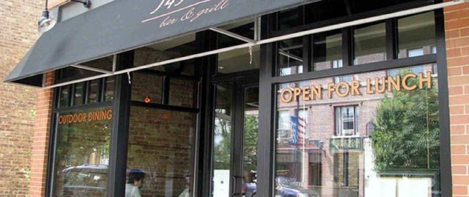 Main entrance to 545 North Bar & Grill on Milwaukee Ave., in Libertyville.