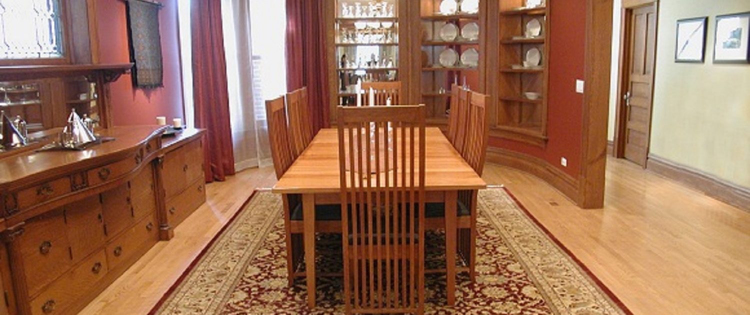 We restored and reused nearly 100% of the original woodwork in this Chicago private residence.