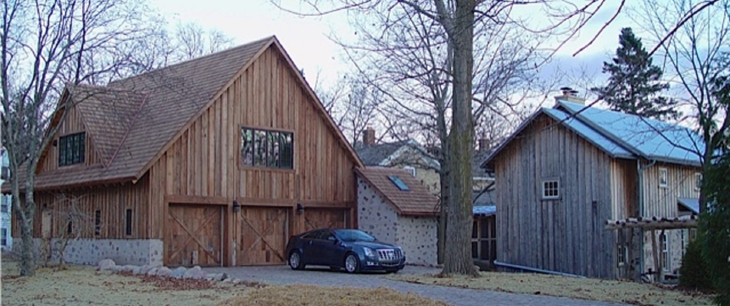 Private Artist Studio Private Artist Studio - exterior walls are sided with walnut shingles and the windows are energy-efficient Marvin casements. Walnut shingles cover the white oak roof structure and genuine granite cobbles pave the driveway and garage floor.