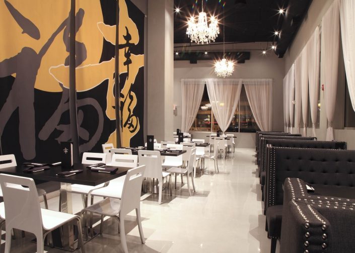 Shakou – Libertyville View of the main dining room at Shakou Libertvyille.