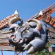 Six Flags Great America - Raging Bull sign marquee