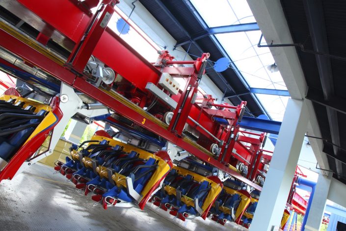 Six Flags Great America – Superman Six Flags Great America - Superman launch station interior