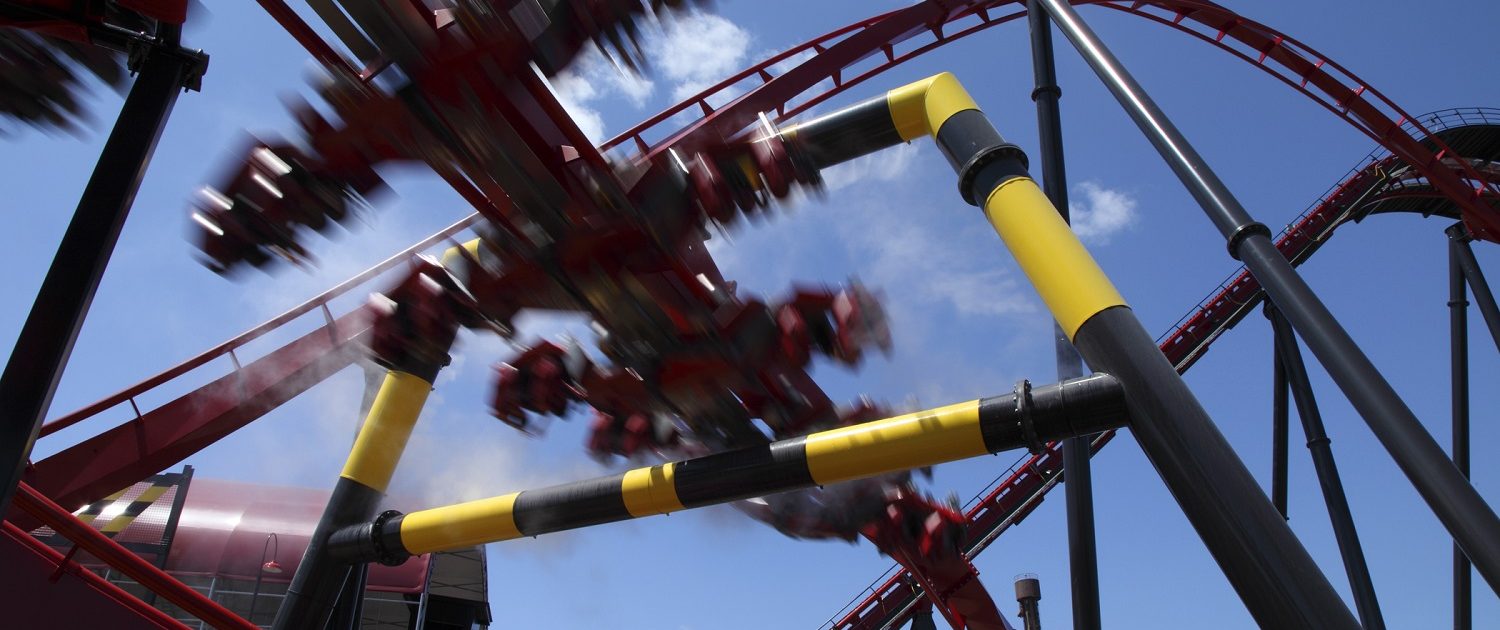 X Flight - Six Flags Great America X Flight misting element.